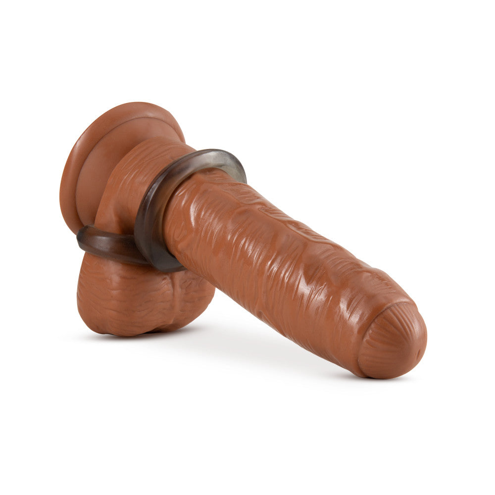 Blush Stay Hard - Cock Ring and Ball Strap - Black