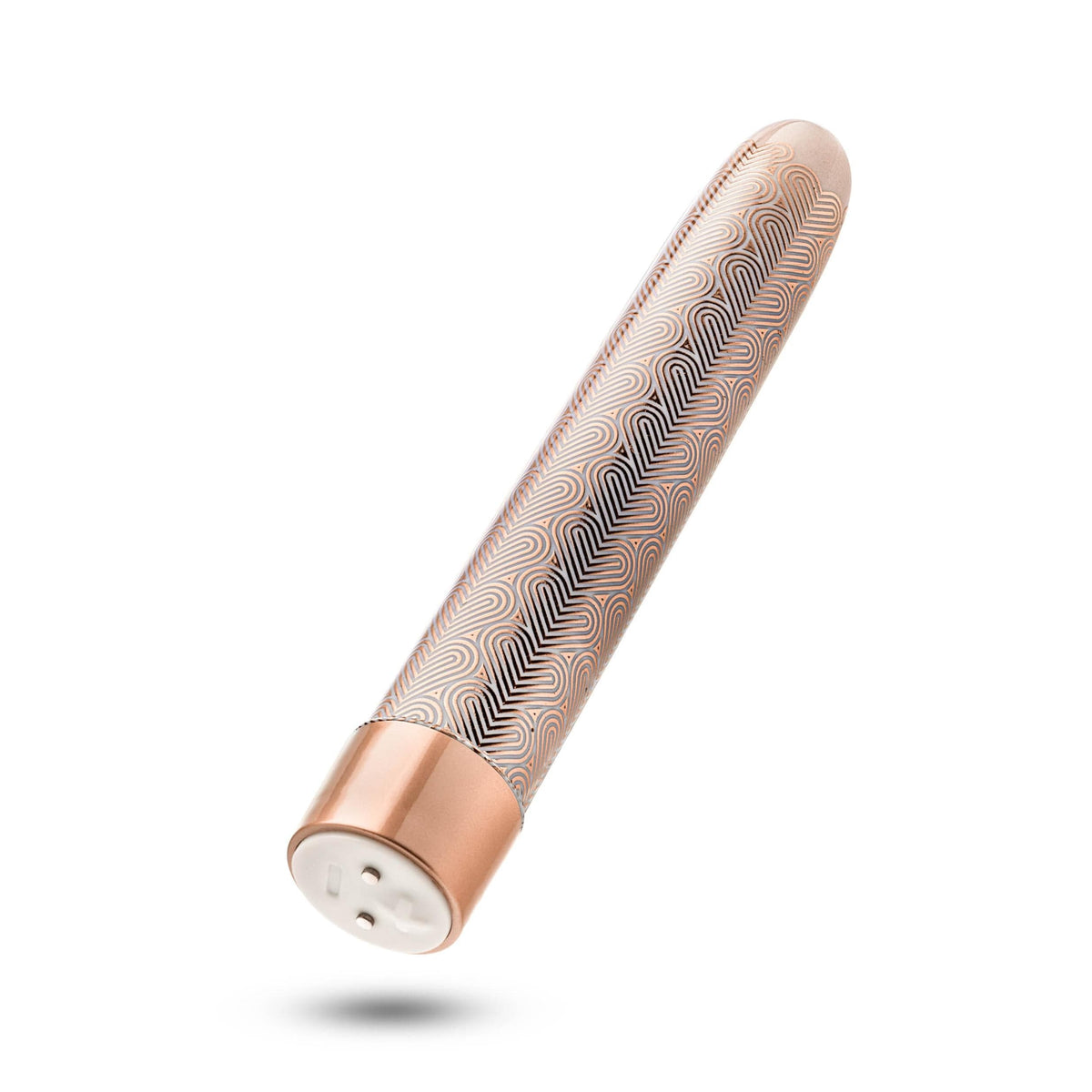 the collection lattice 7 inch rechargeable vibe rose gold