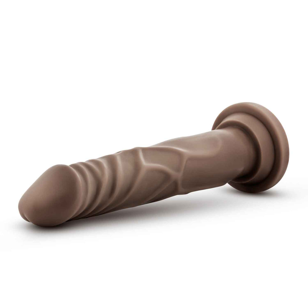 Dr. Skin Silicone - Dr. Carter - 7 Inch Dong With  Suction Cup - Chocolate