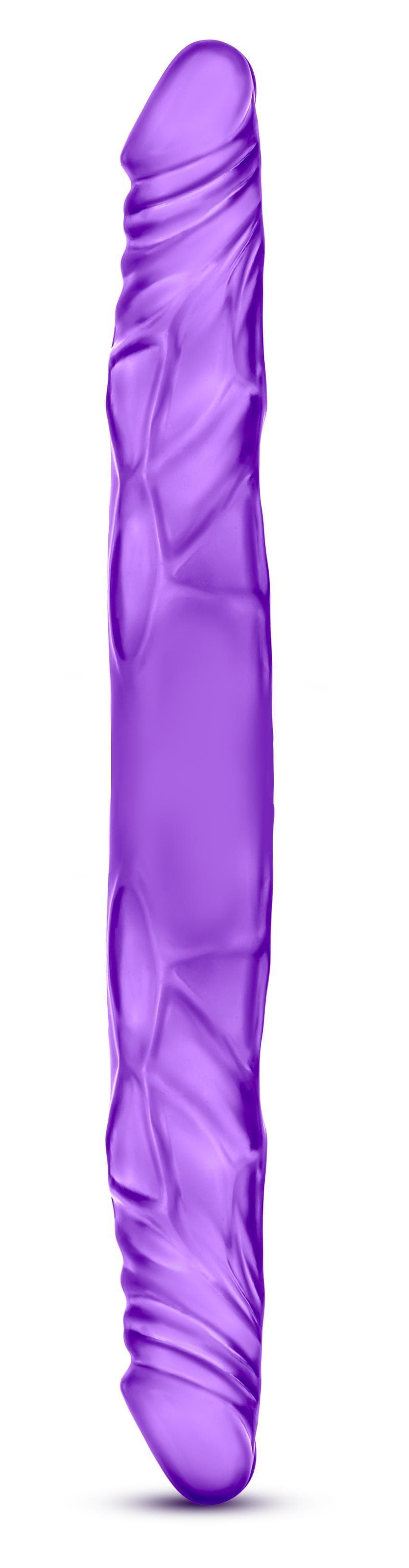 B Yours 14 Inch Double Dildo - Purple