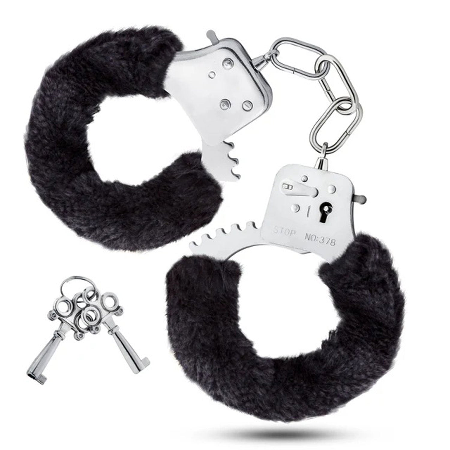 Blush Temptasia Beginner Cuffs Black — Stainless Steel Bondage Toy
