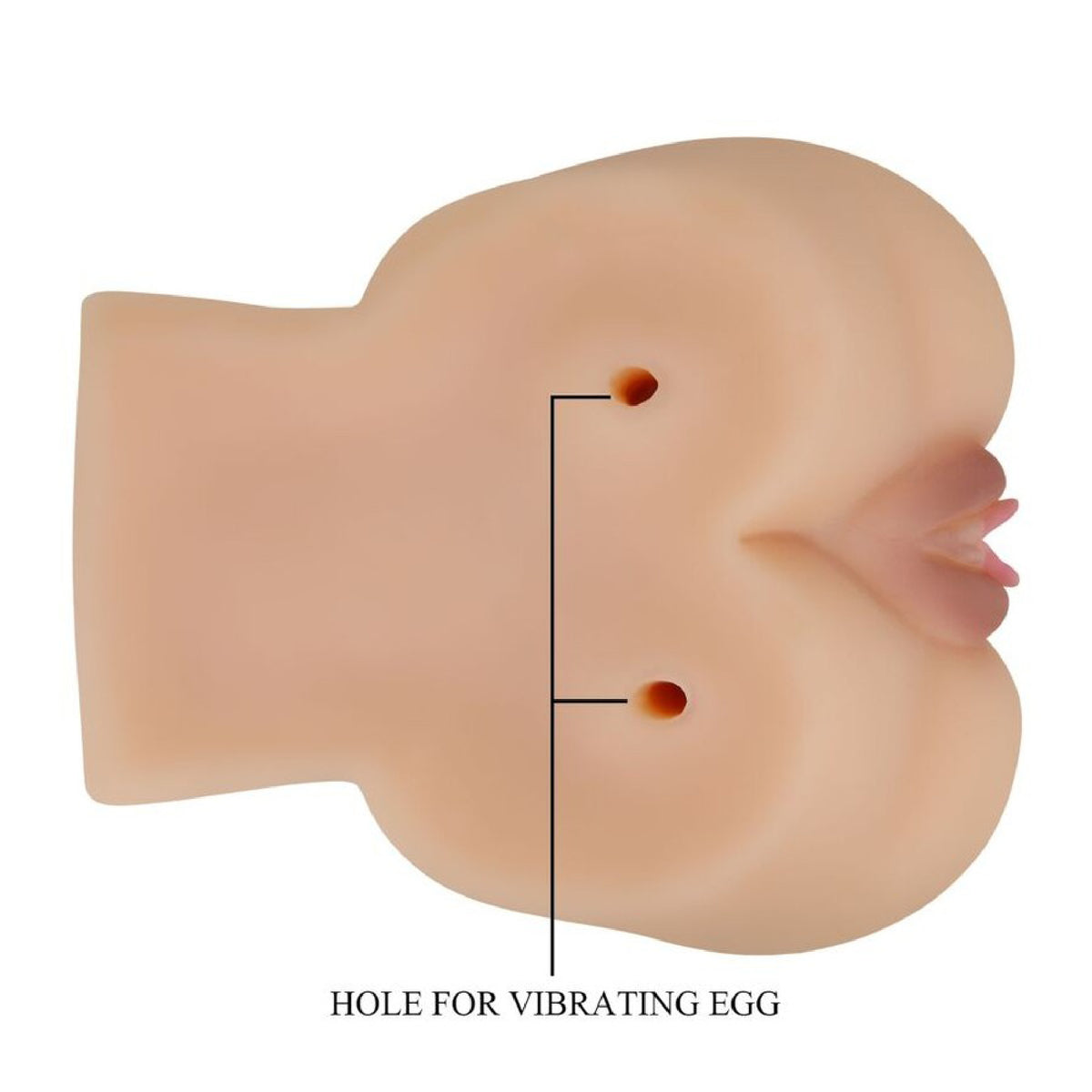 Kylie Realistic Vagina and Ass Vibrator - Light