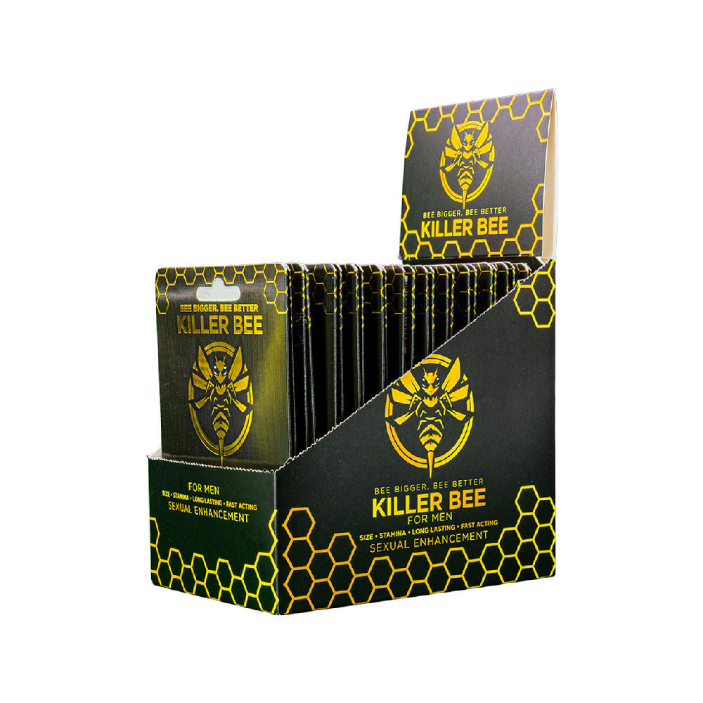 Killer Bee Pill Men 24 Ct Pill Display - Net