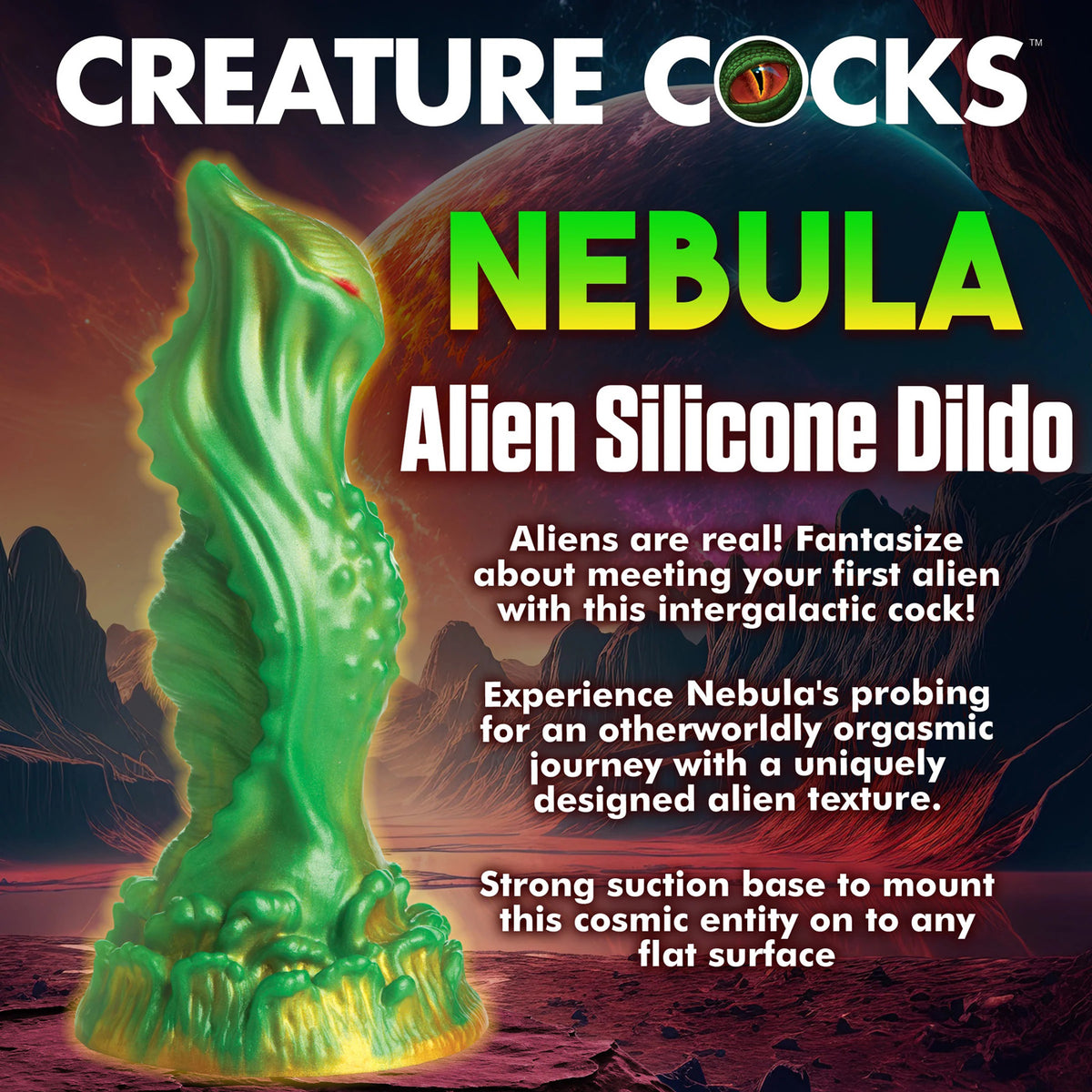 Consolador de silicona Nebula Alien - Verde