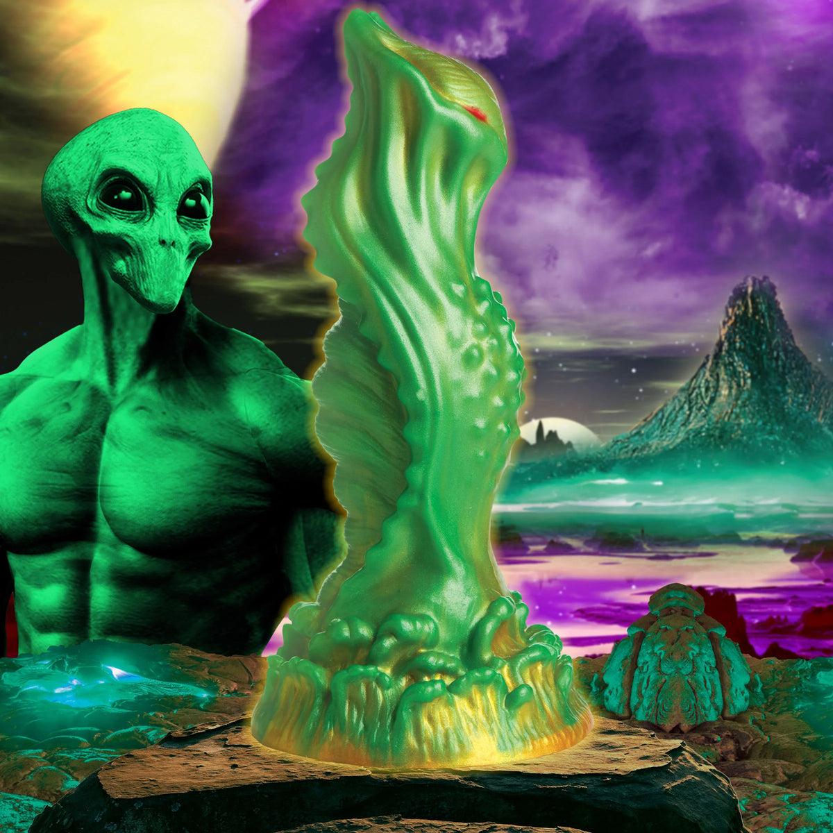 Consolador de silicona Nebula Alien - Verde