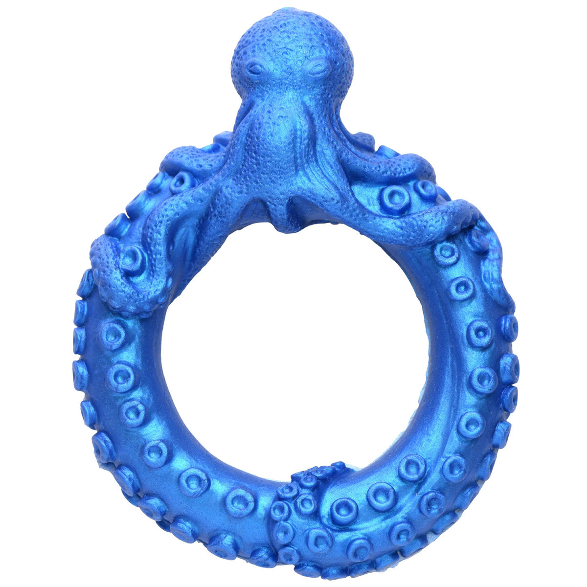 Anillo de silicona para el pene Octo-Ring de Poseidon - Azul