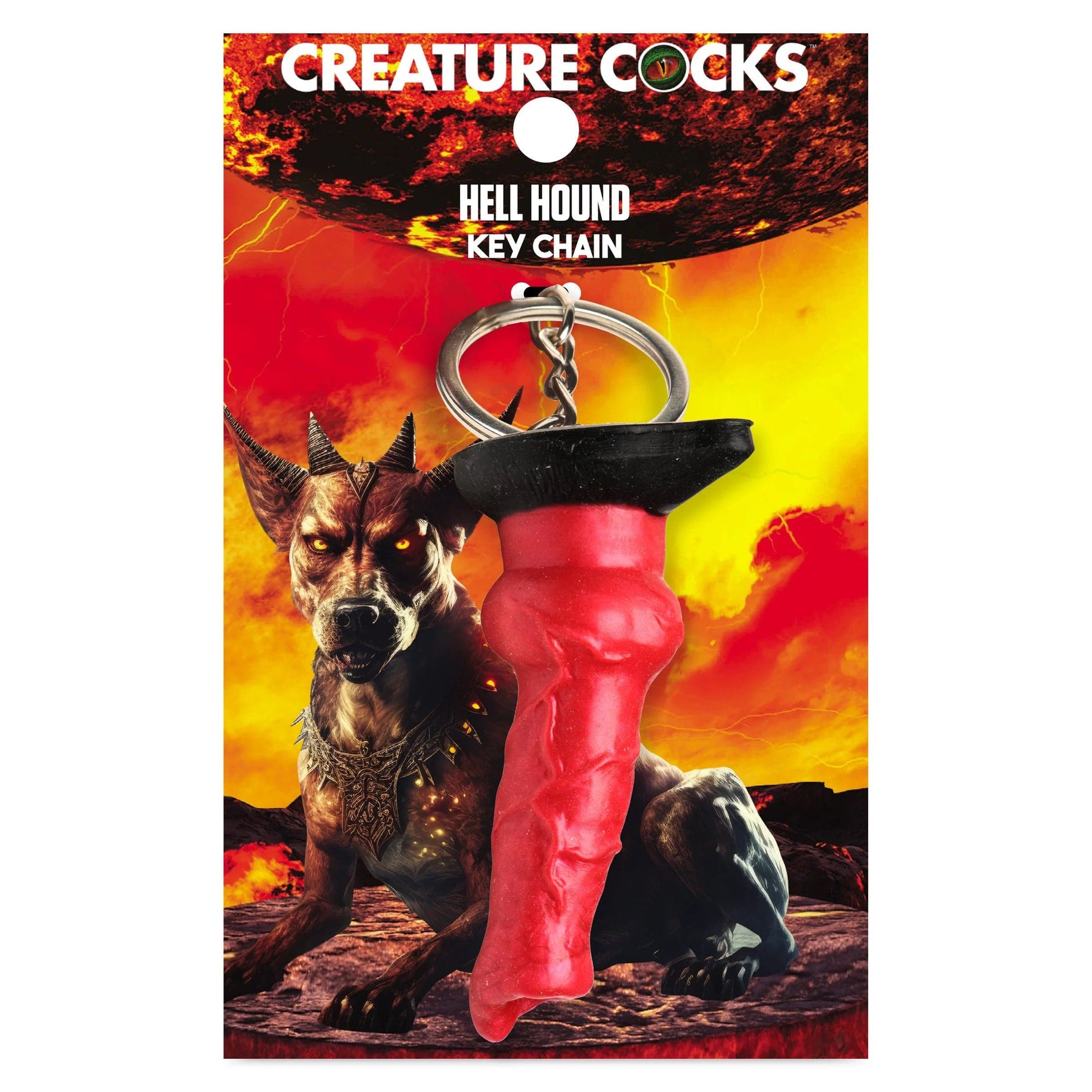 Hell Hound Keychain - Red Default Title