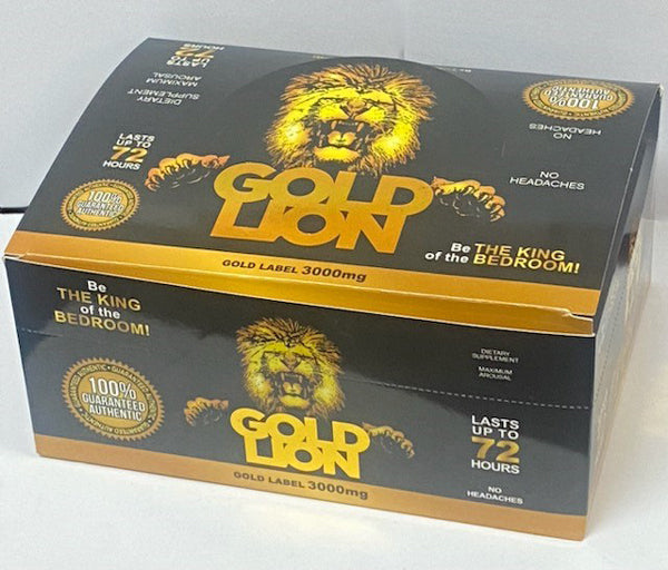 Gold Lion Liquid Shot 12ct Display