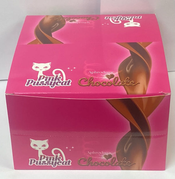 Pink Pussycat Soft Melt Chocolate Single Packs - 24 Ct Display
