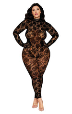 Gloved Bodystocking Dmnd - Queen Size - Black Default Title