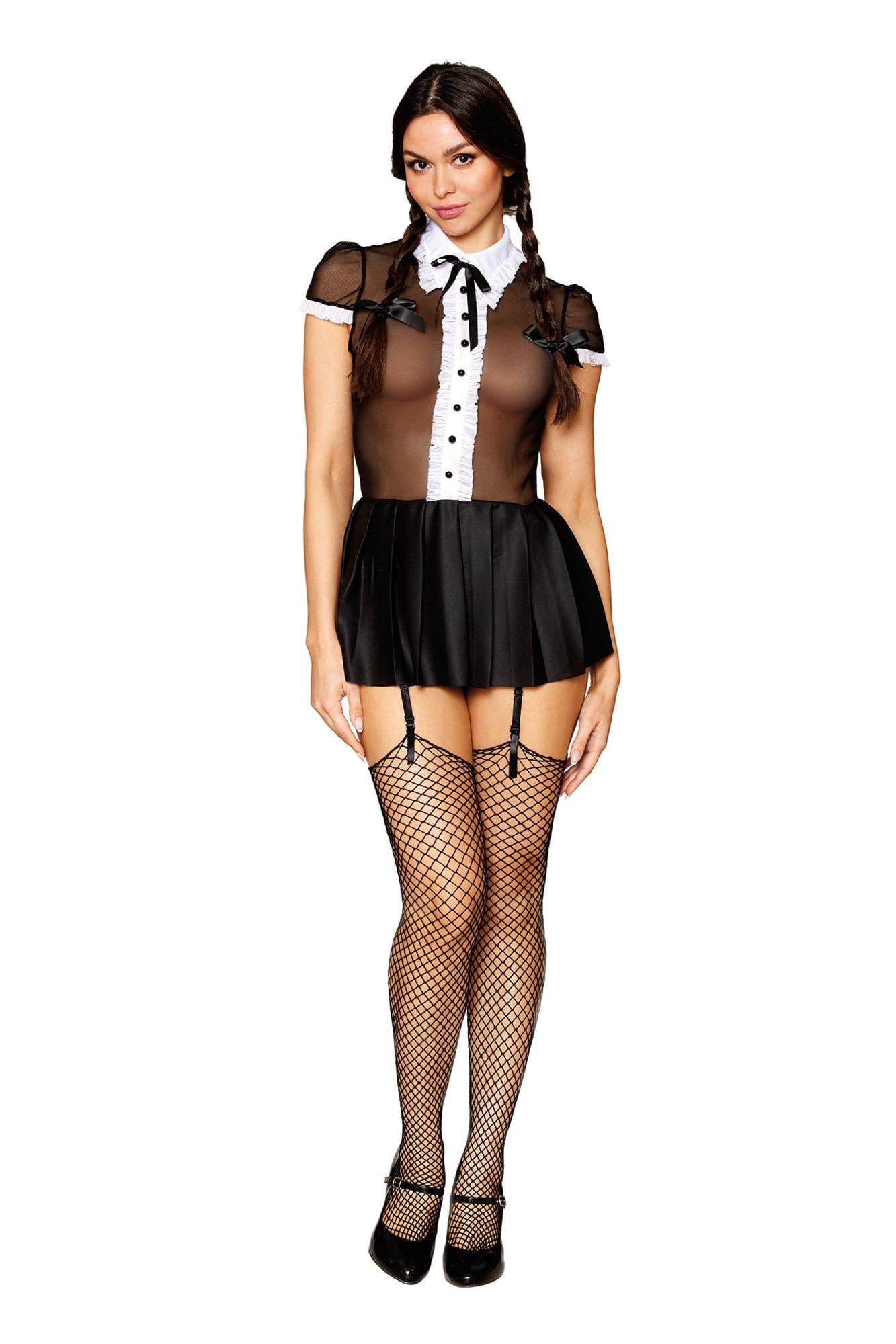 Gothic School Girl - Miss Behavin - One Size - Black Default Title
