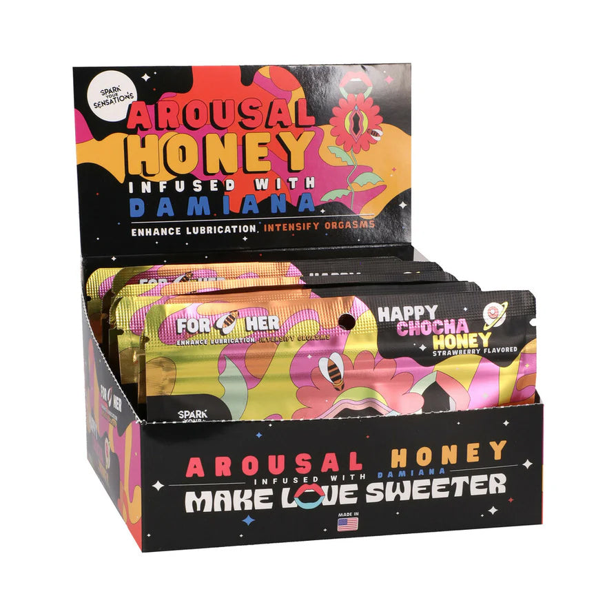 Happy Chocha Hers Honey Arousal Honey 12 Pack Display (15g Per Pack)