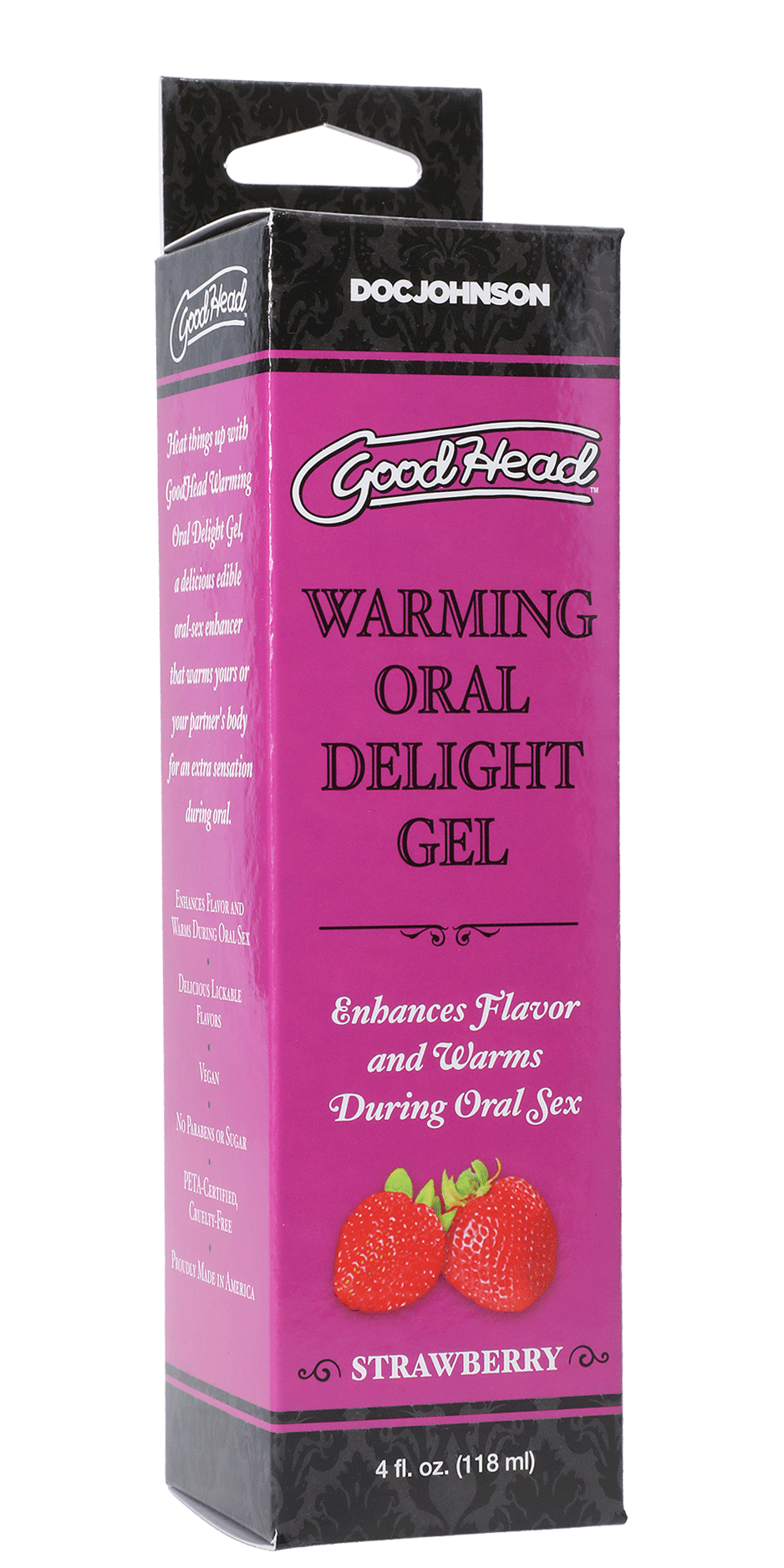 Doc Johnson Goodhead - Warming Oral Delight Gel - Strawberry - 4 Fl. Oz. — Lubricant