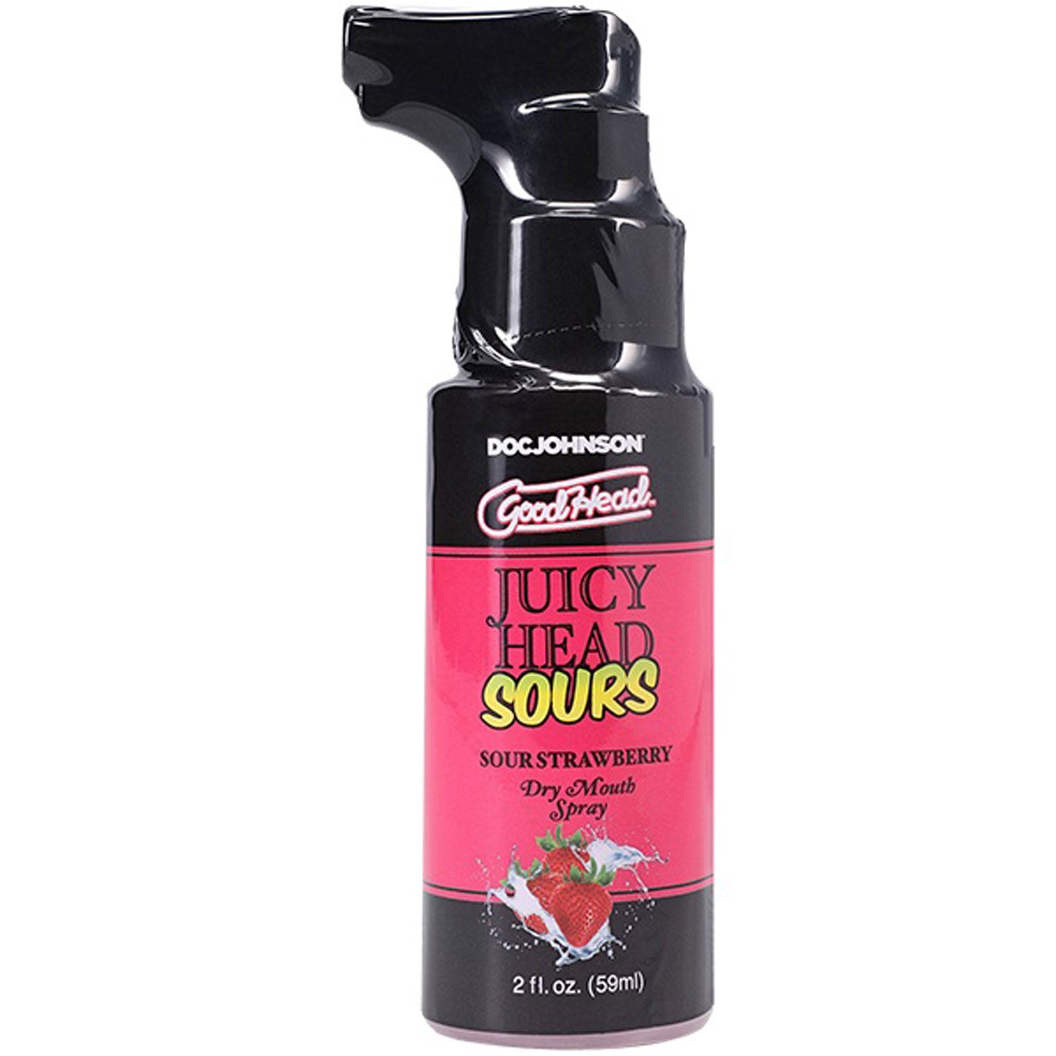 Doc Johnson Goodhead Juicy Head Dry Mouth Spray Sour Strawberry 2 Fl Oz — intimate product at Stuffgoodies