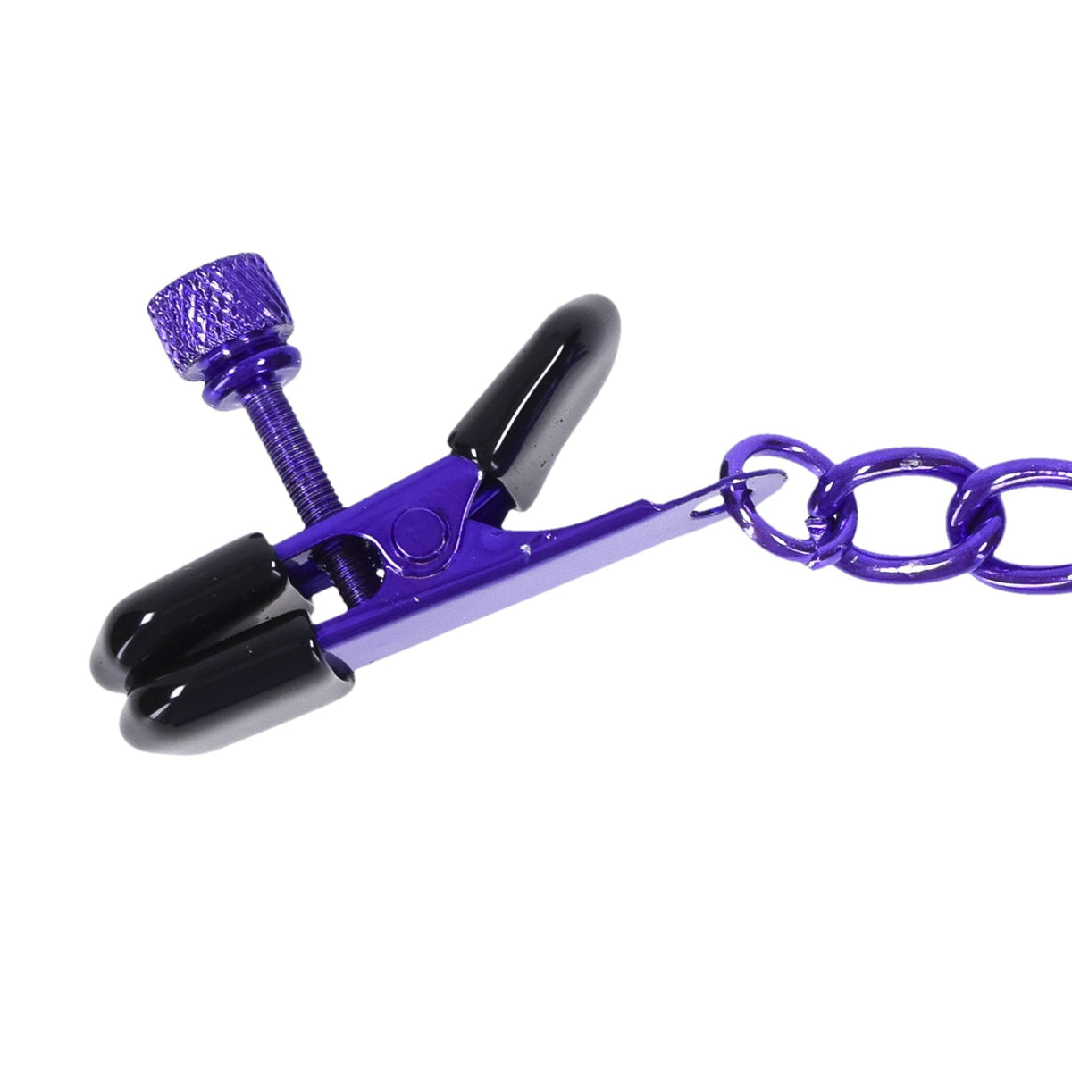 Merci - Chained Up - Pinzas para pezones - Violeta/negro
