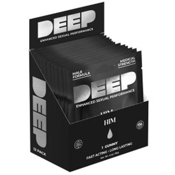 Deep Him Gummy 12 Pack Display - 1 Per Pack