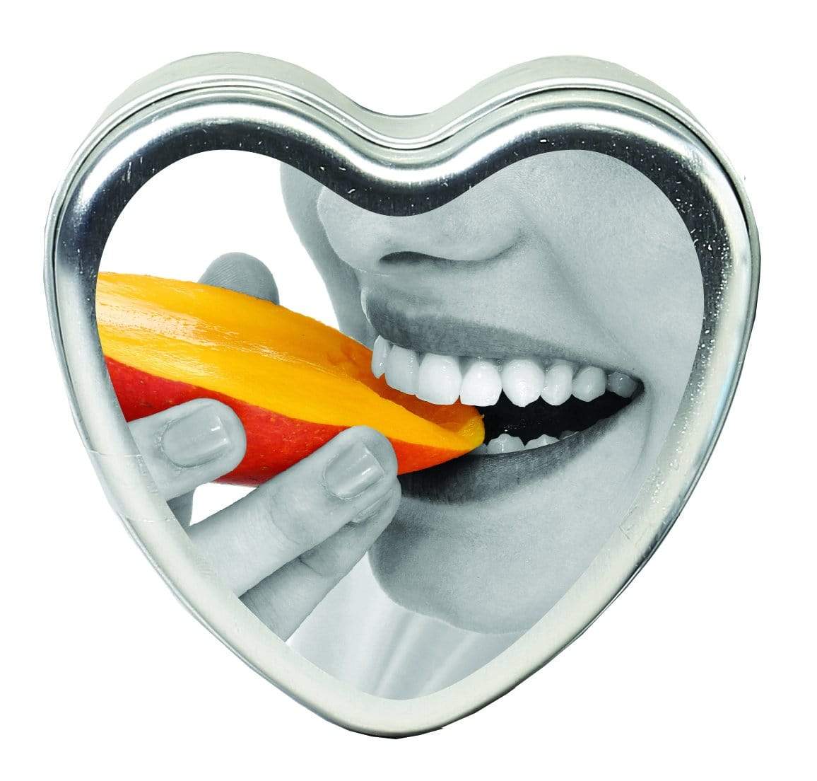 Edible Heart Candle - Mango - 4 Oz.