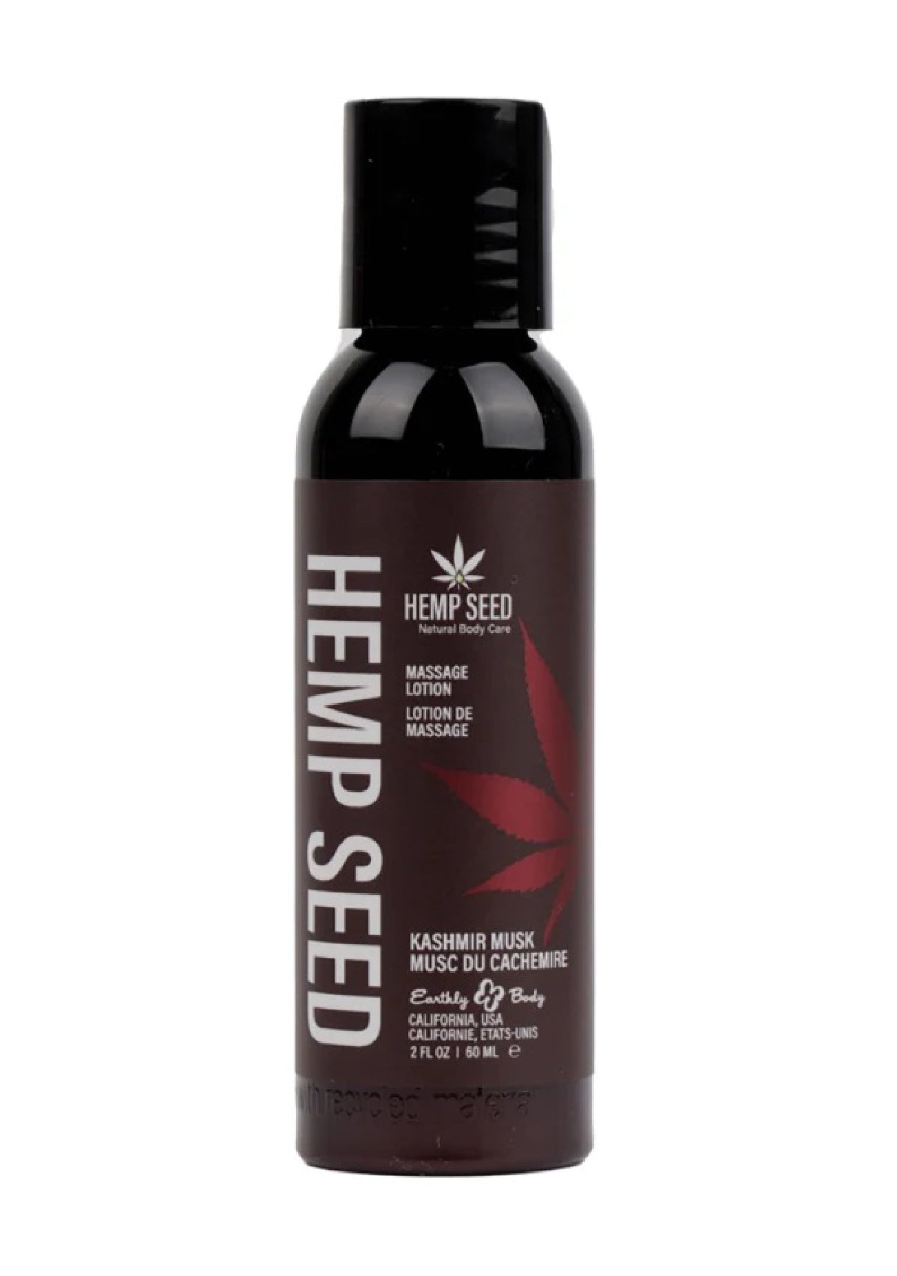 Earthly Body Hemp Seed Massage Lotion - Kashmir Musk 2 Oz — Lubricant