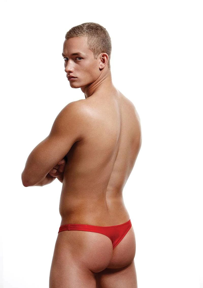 low rise thong small medium red