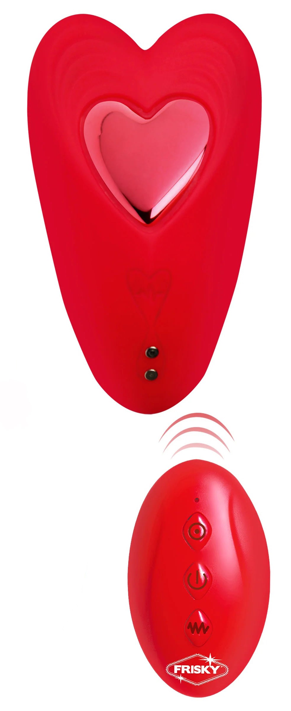 Vibrador para braguitas de silicona con control remoto Love Connection - Rojo
