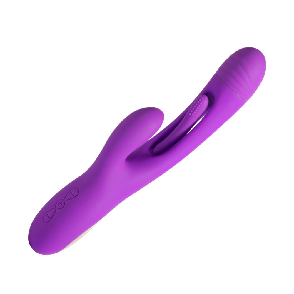 Bora - Vibrador de punto G Rabbit Tapping - Púrpura