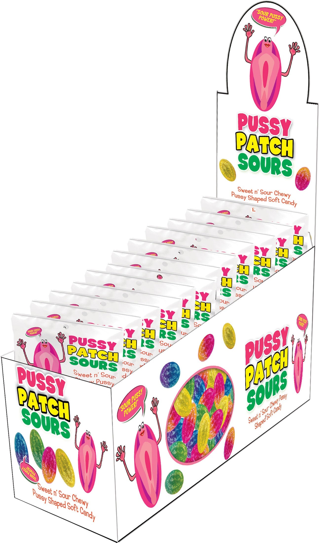 Pussy Patch Sours - 12 Piece Display