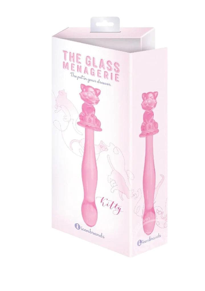 glass menagerie kitty dildo pink