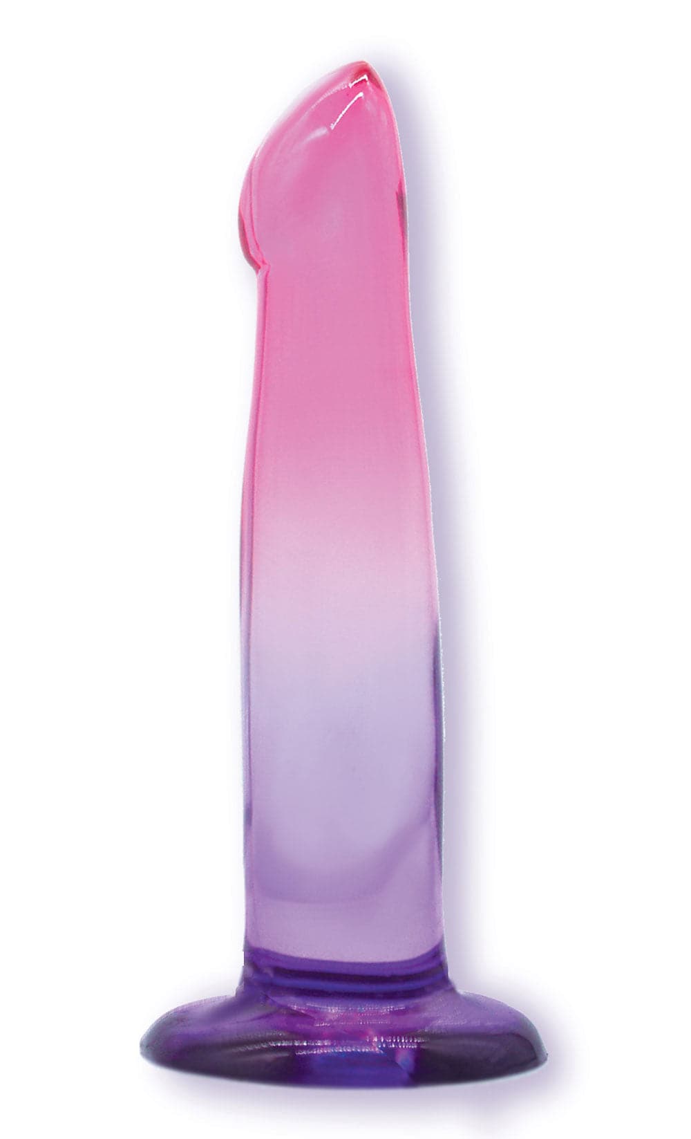 Shades, 6.25" G-Spot Jelly Tpr Gradient Dong - Pink and Purple Default Title