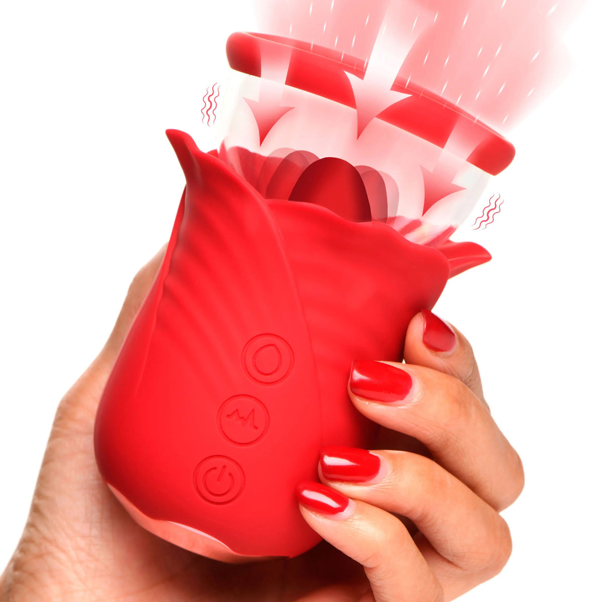 Lily Lover Sucking and Vibrating Clitoral  Stimulator- Red
