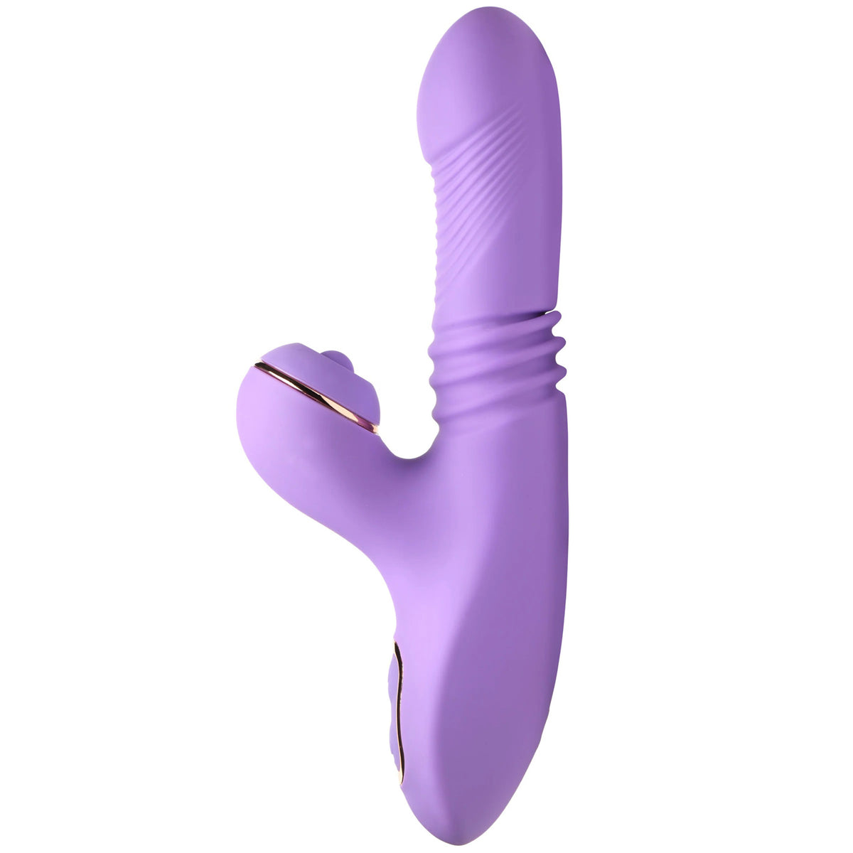 Conejo de silicona de empuje y pulsación Pro-Thrust Max 14x - Púrpura