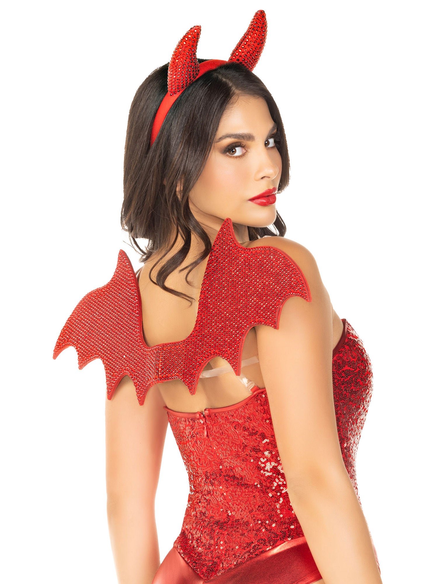 2 Pc Devil Kit, Includes Wings and Headband - Red Default Title