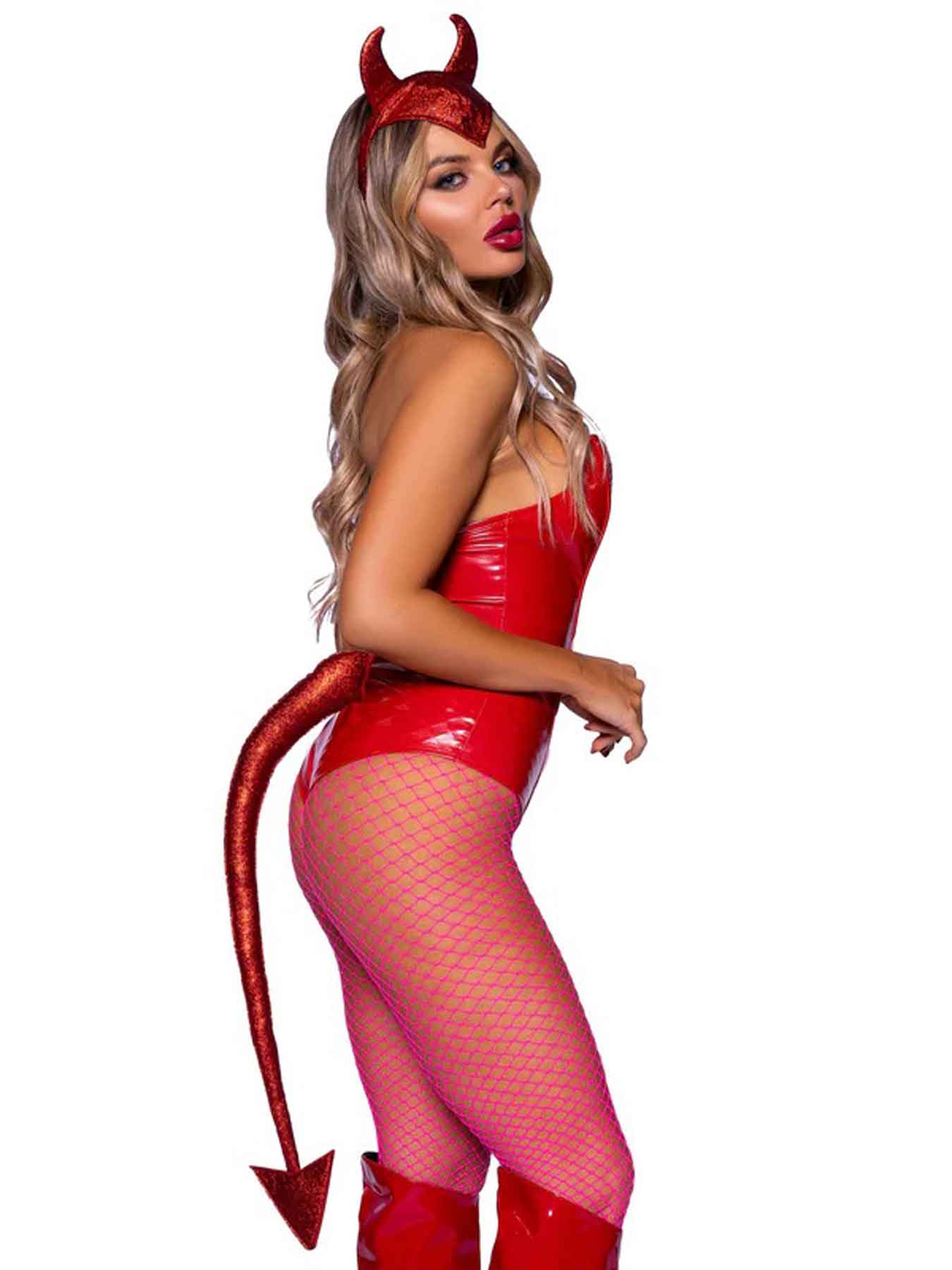 Devil Horns Headband and Tail Set - Red Default Title