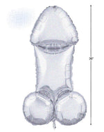 Glitterati Disco Penis 3 Foot Mylar Balloon