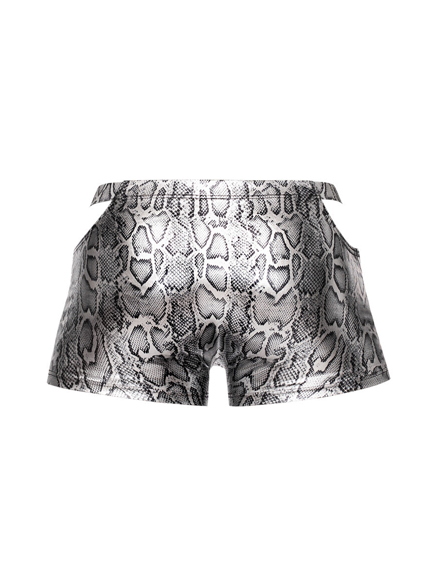 s&#39;naked Pouch Short - X-Large - Silver/black
