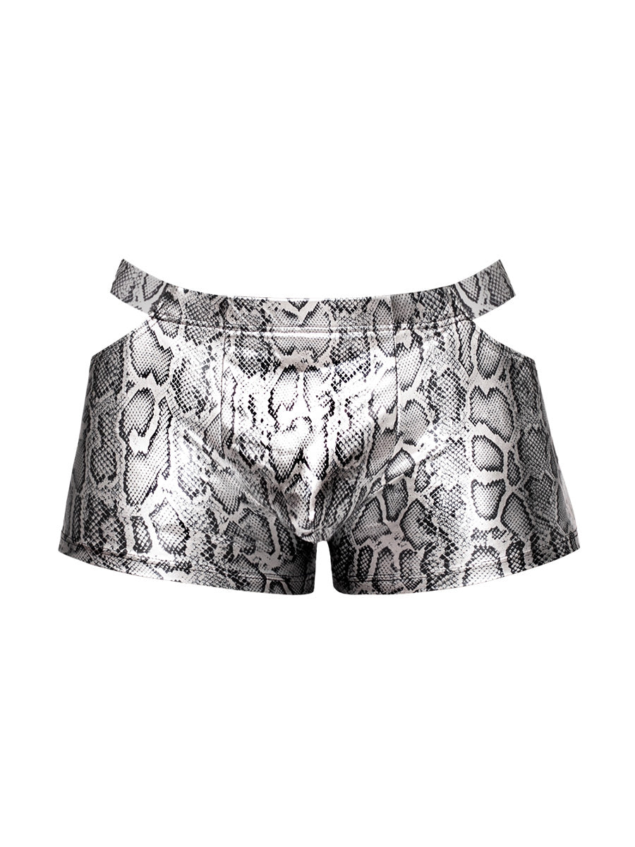 s&#39;naked Pouch Short - X-Large - Silver/black
