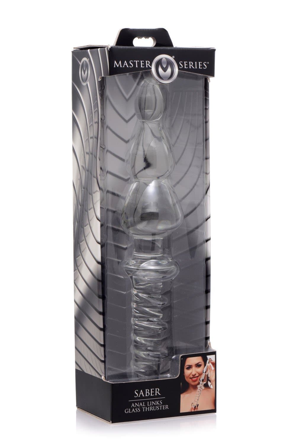 XR Brands Saber Anal Links Glass Thruster
