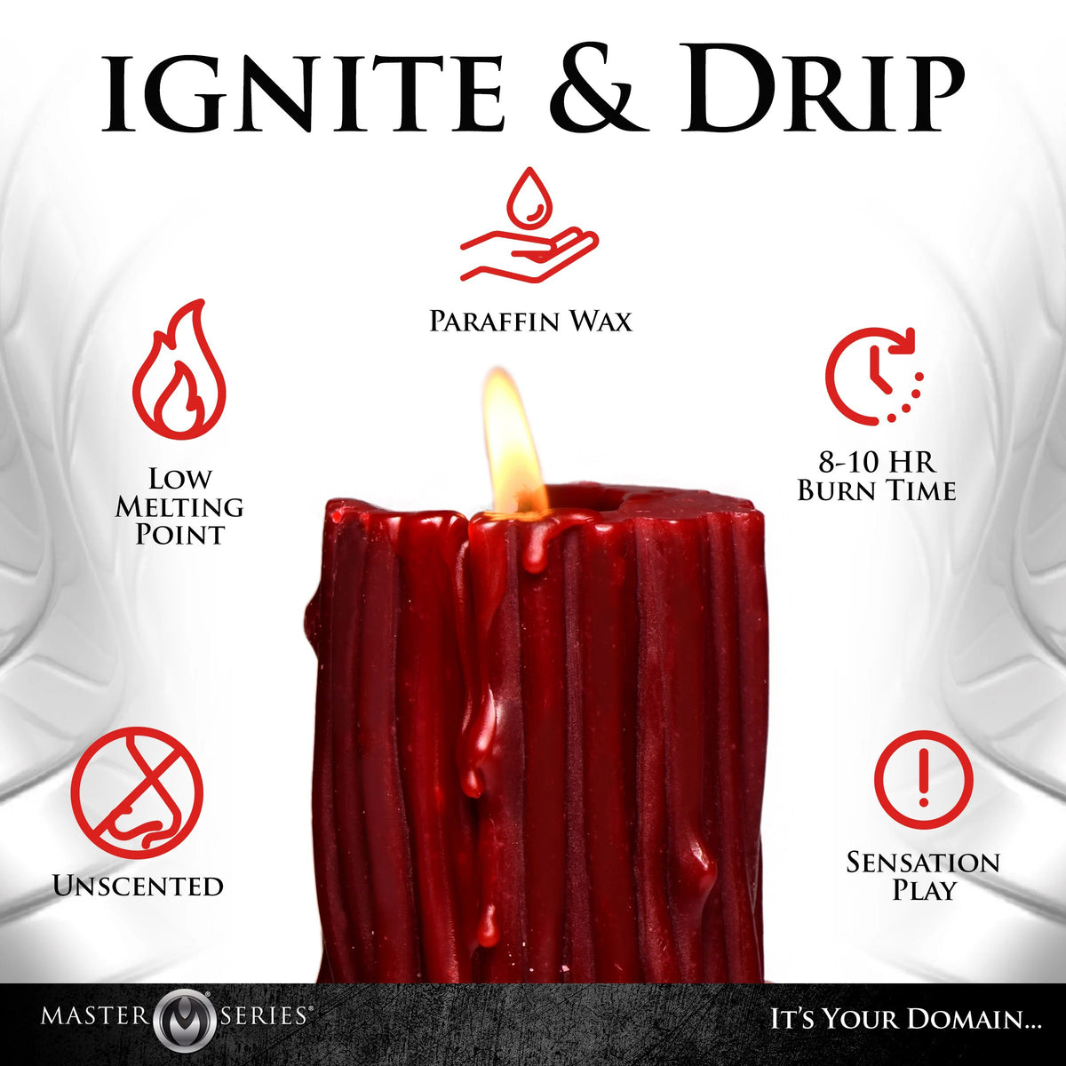 Thorn Drip Candle - Red