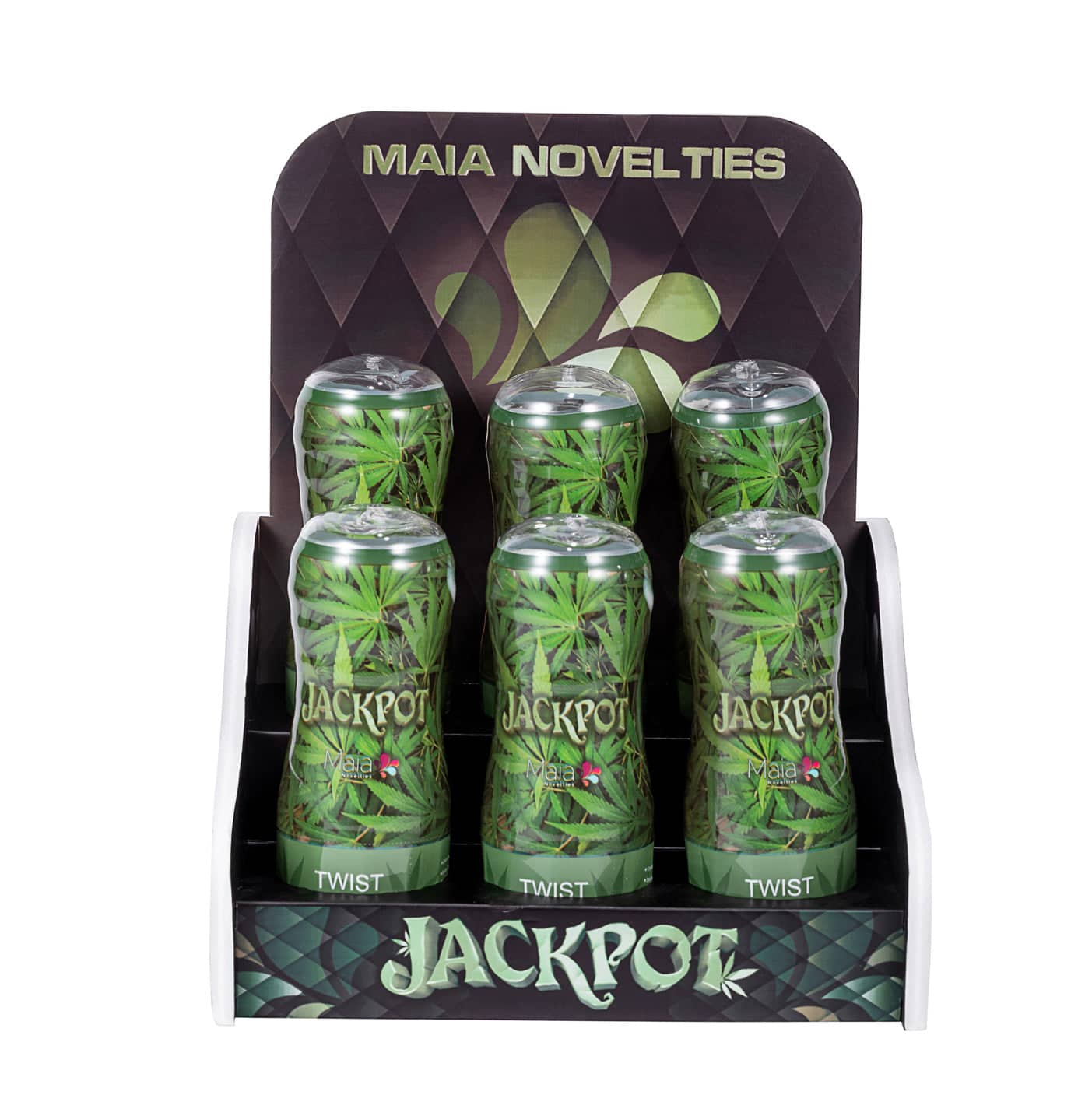 Jackpot Aircraft Cup Style Male Masturbator 420 Series Display of 6