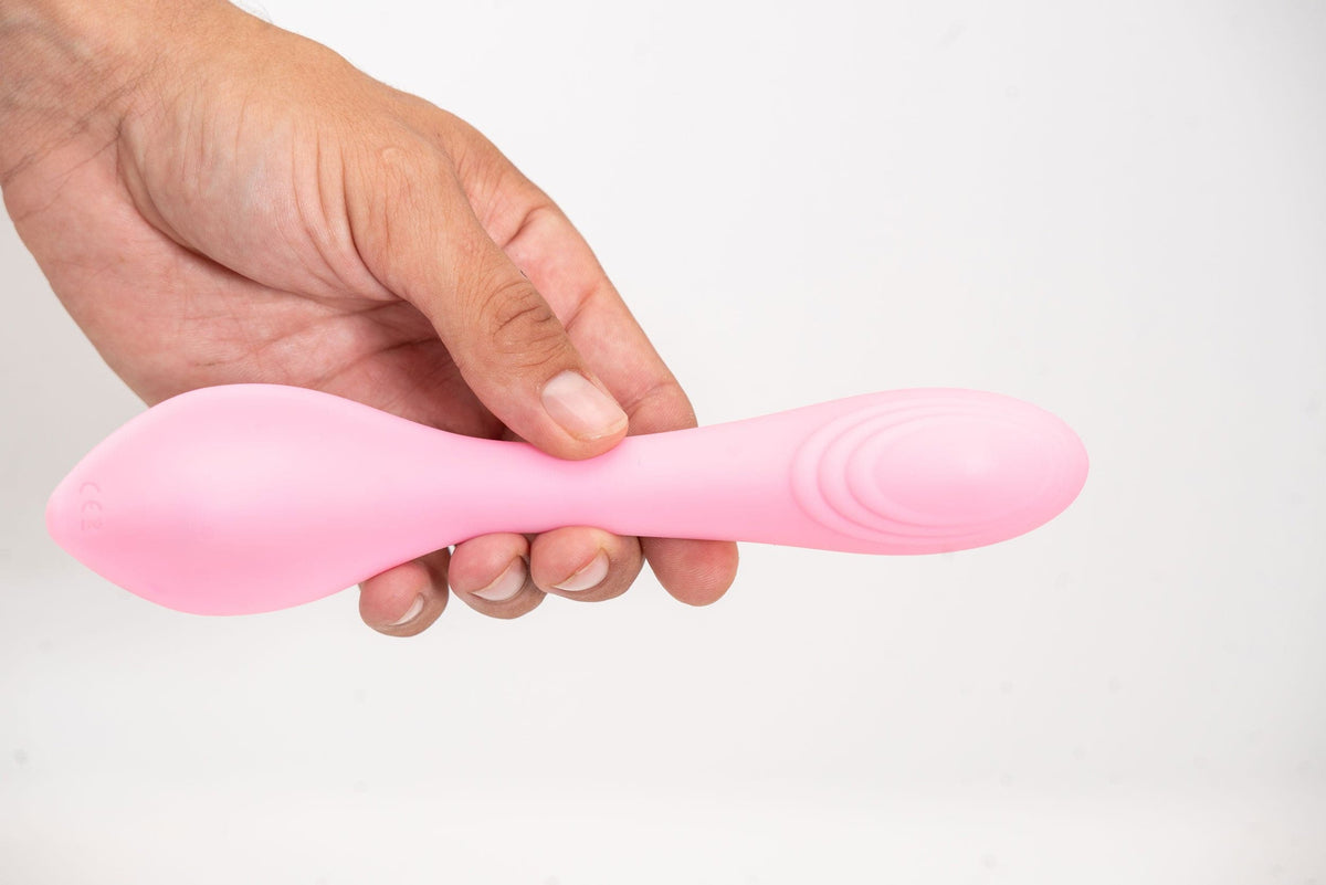 harmonie rechargeable remote silicone bendable vibrator pink
