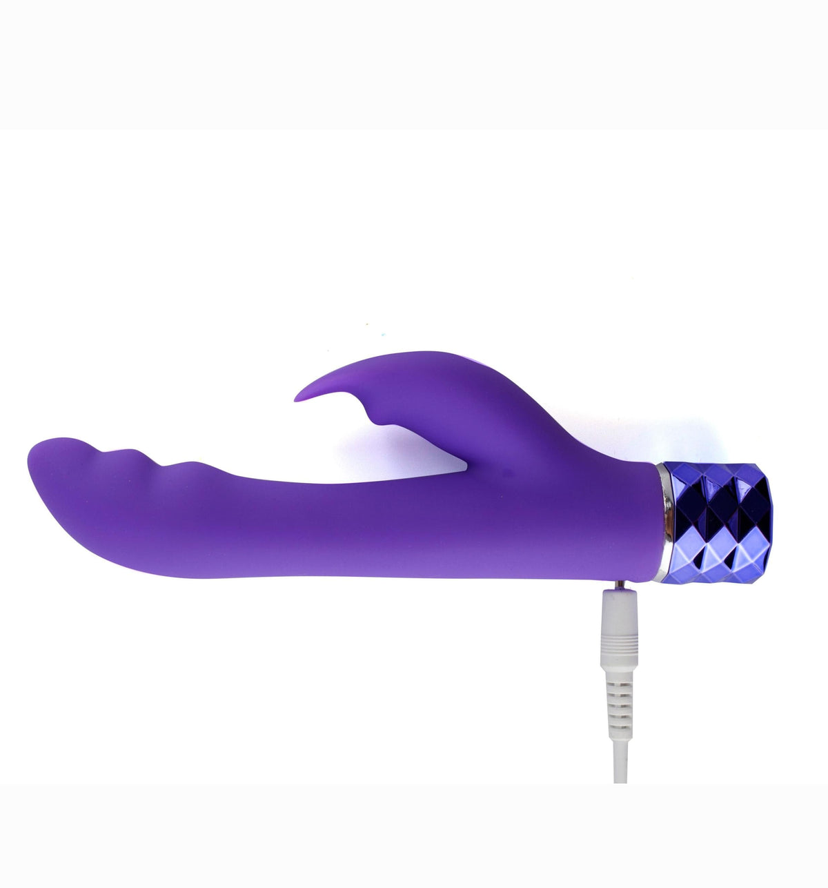 hailey 10 function vibrating rechargeable dual vibe purple