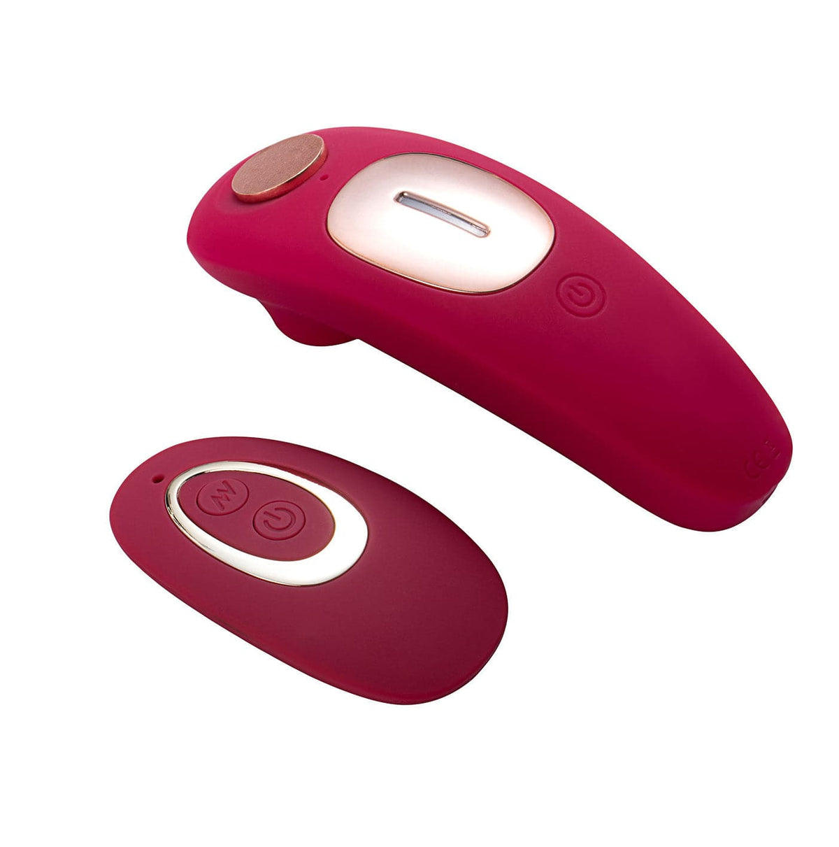 remi 15 function rechargeable remote control suction panty vibe red