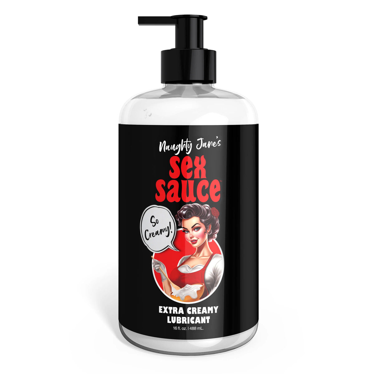 Naughty Jane&#39;s Sex Sauce Extra Creamy Lubricant 16 Oz