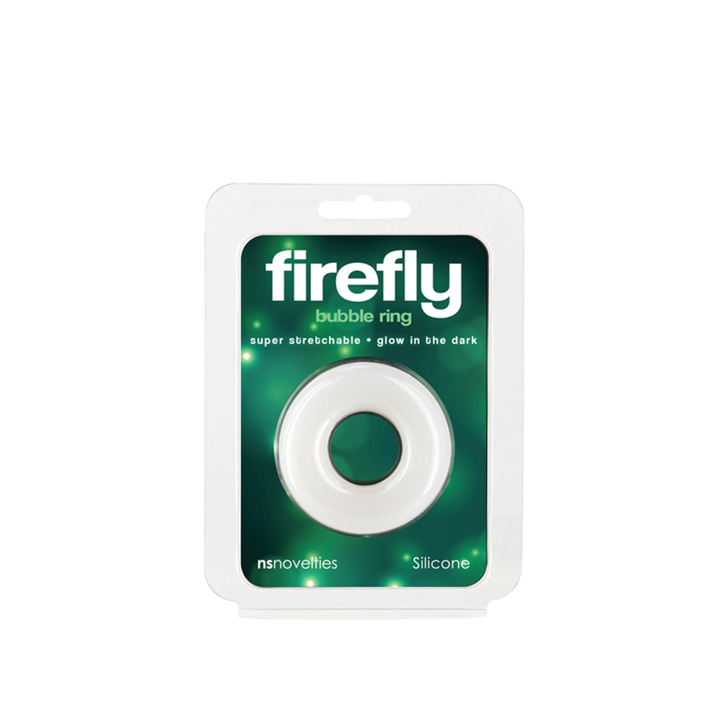 nsnovelties Firefly - Bubble Ring - Medium - White — white cock ring at Stuffgoodies