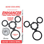 Nasstoys Enhancer Quad Cockring - Black — black cock ring at Stuffgoodies