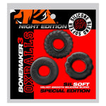 Bonemark 3-Pack Boner Cockring Kit - Black