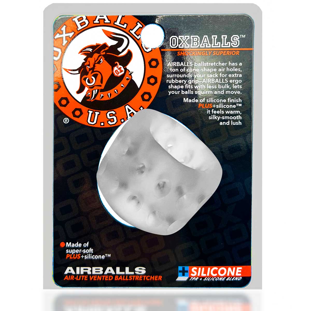 airballs air lite vented ball stretcher clear ice