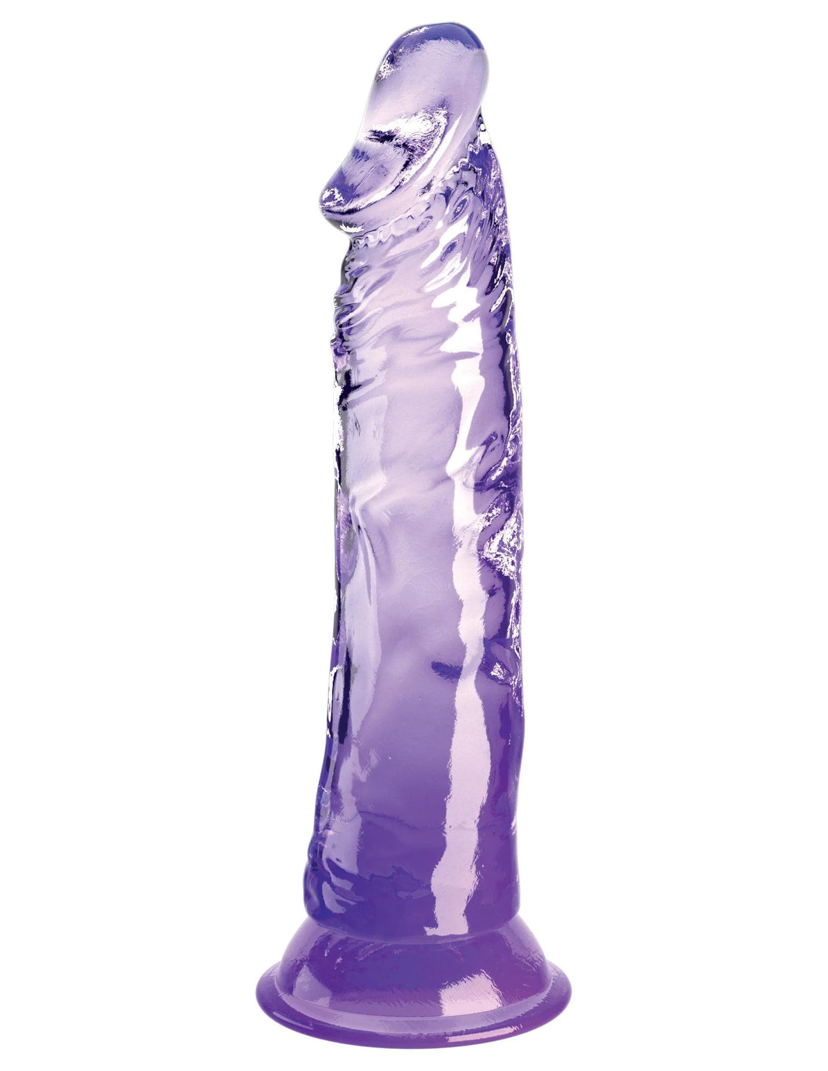 king cock clear 8 inch purple