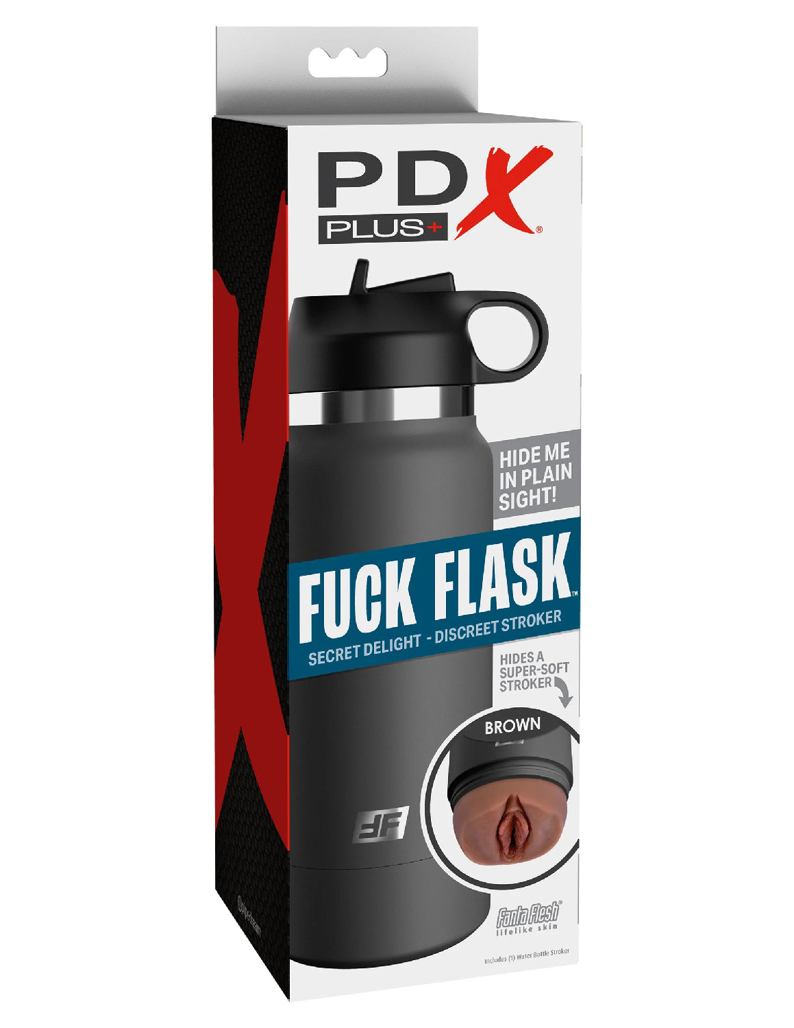 Fuck Flask - Secret Delight - Grey Bottle - Brown