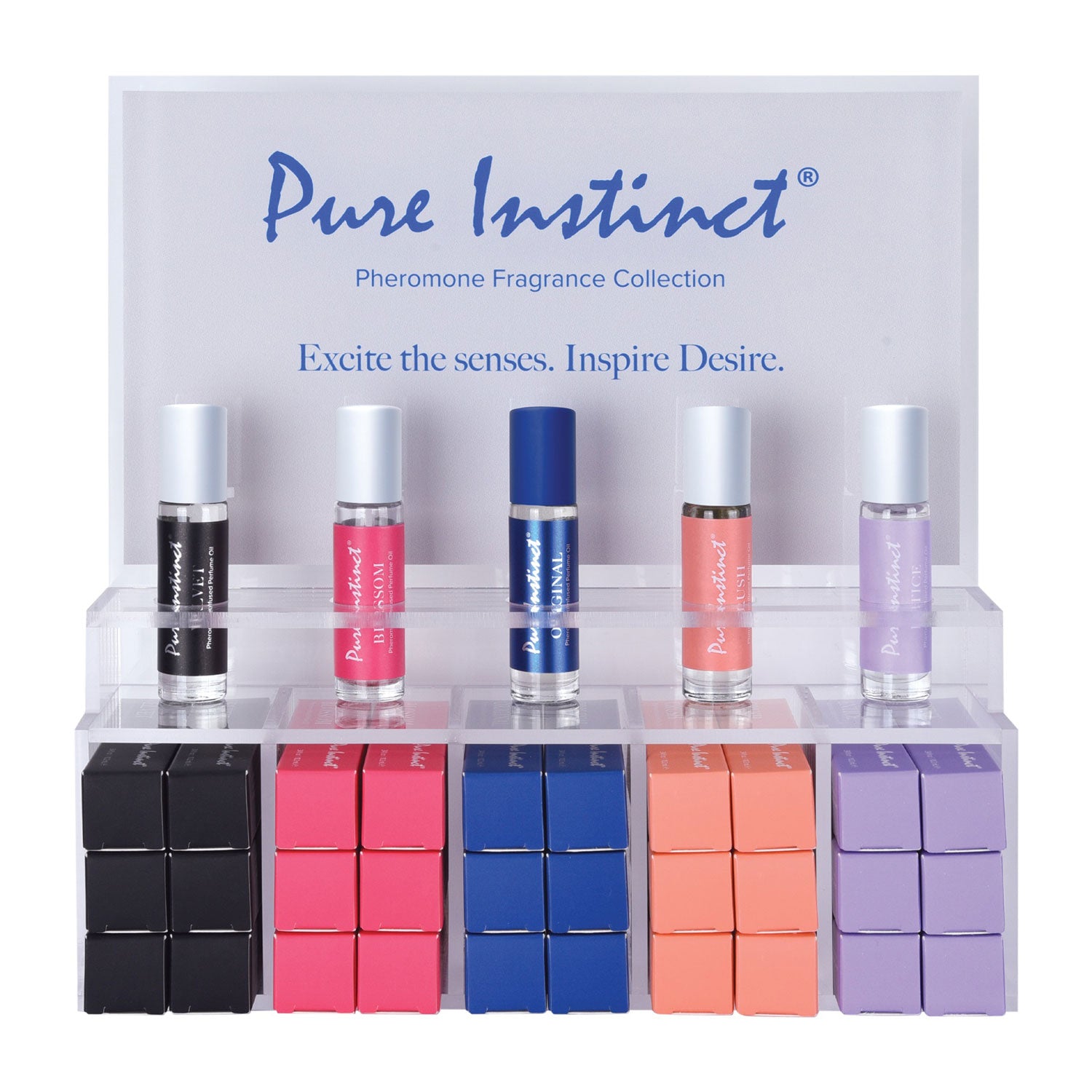 Pure Instinct Pheromone Perfume Oil Roll on 10.2 ml Acrylic Display With Testers and Product 36 Pieces Default Title