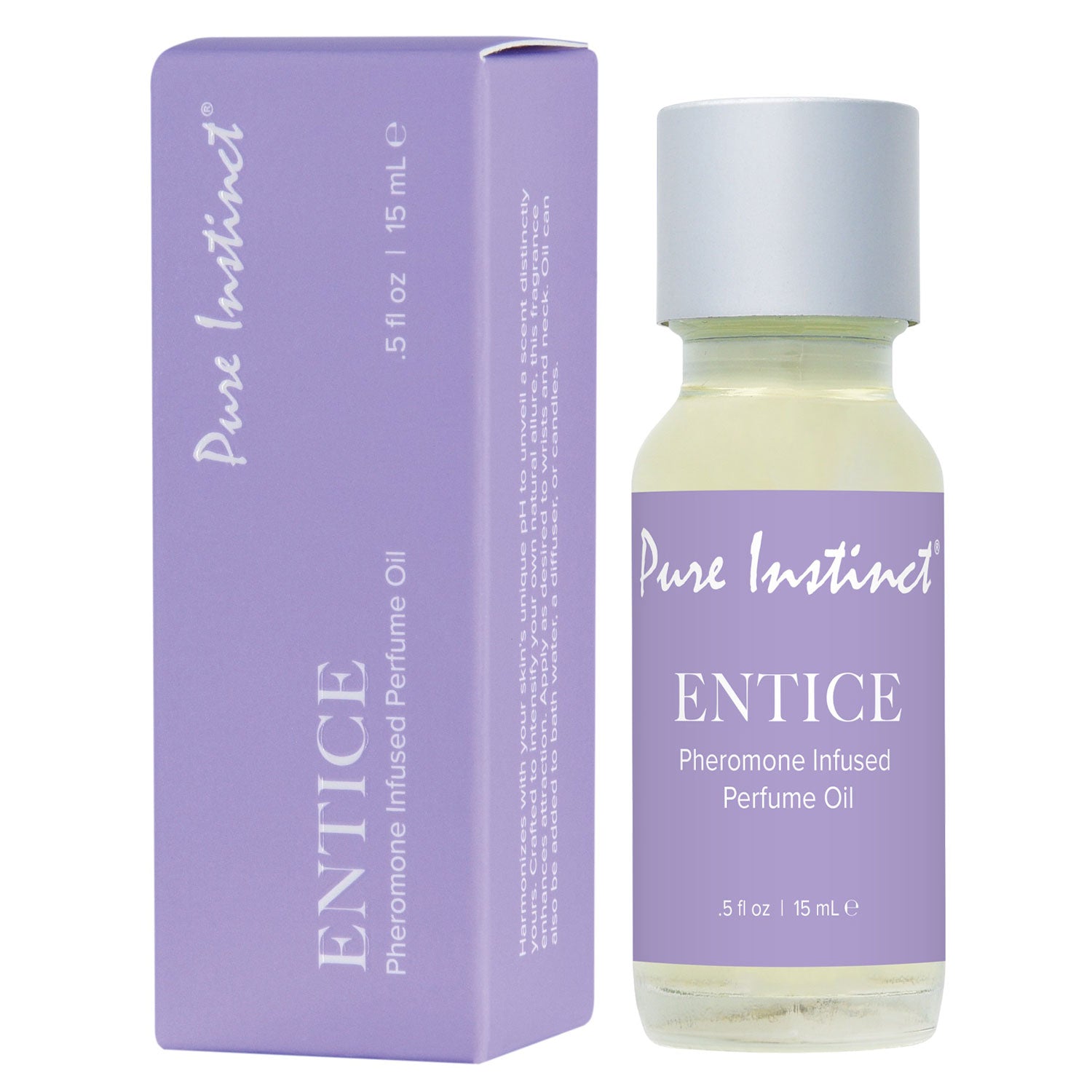 Pure Instinct Pheromone Perfume Oil Entice Dropper 15 ml | 0.5 Fl Oz Default Title